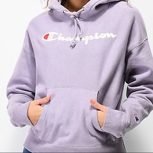 LILAC LOGO CHAMPION HOODIE